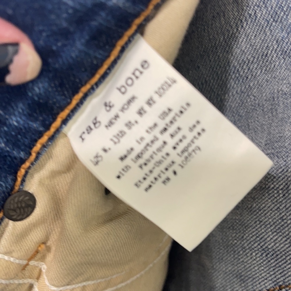 New with tags thrashed Rag&Bone skinny jeans - Picture 5 of 5